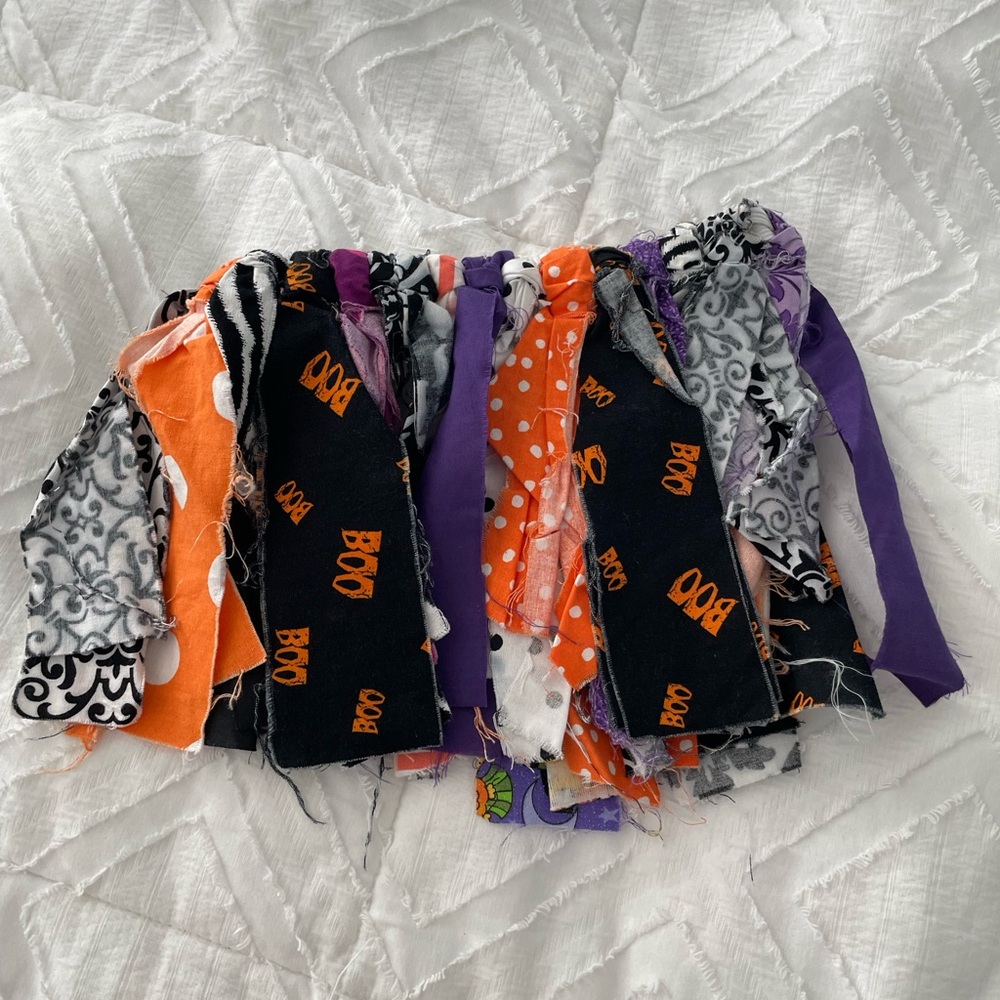 Halloween Fabric Scraps skirt